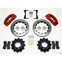 Wilwood TC6R Rear Kit 16.00in Drilled Red 1999-2010 GM Trk 2500 HD 4.84 Cntr