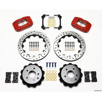 Wilwood Dynapro Radial Rear Kit 13.00in Drilled Red Nissan 350Z/Fiti G35