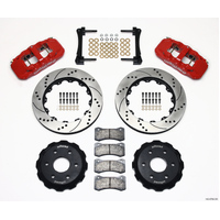 Wilwood AERO6 Front Truck Kit 14.25in Drill Red 1999-2014 GM Truck/SUV 1500