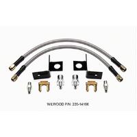 Wilwood Flexline Kit 14 inch -3 M10-1.00 IF 1/8 NPT Straight