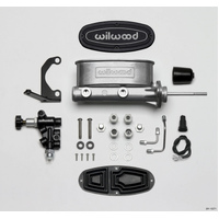 Wilwood HV Tandem M/C Kit w L/H Bracket & Prop Valve - 7/8in Bore-W/Pushrod