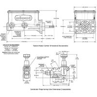 Wilwood Compact Tandem Master Cylinder w/ Combination Valve 1-1/8in Bore - Chrome