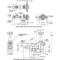 Wilwood Remote Tandem M/C Kit w/Brkt and Valve - 1in Bore Burnished