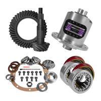 Yukon 8.6in GM 3.73 Rear Ring & Pinion Install Kit 30 Spline Positraction Axle Bearings and Seals