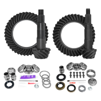 Yukon Gear Ring & Pinion Gear Kit Pkg F&R w/Install Kits Toyota 8.4/7.5R Diff 4.56 Ratio